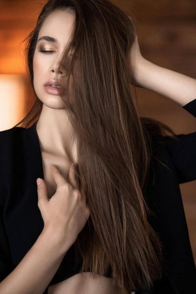 Woman with a beautiful hair